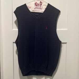Polo by Ralph Lauren Kids Dark Blue V-Neck Vest